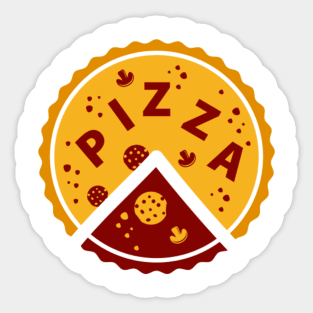 Pizza Slices Logo Sticker